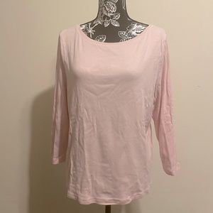Talbots XL pink top